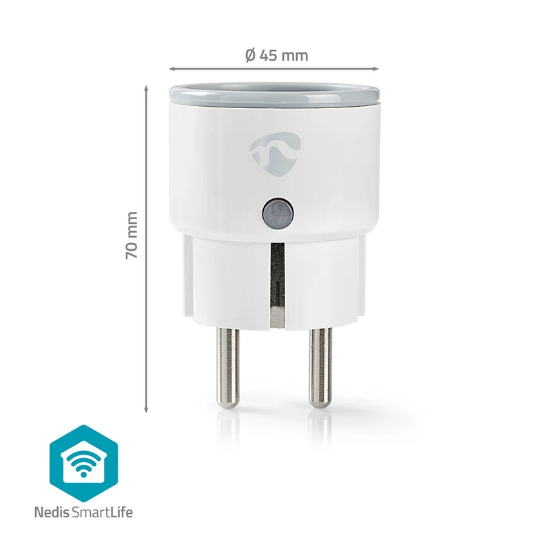 SmartLife Slimme Stekker Wi-Fi - IP21 - Energiemeter