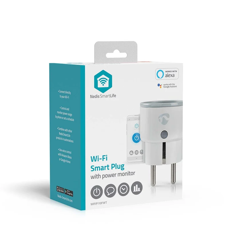 SmartLife Slimme Stekker Wi-Fi - IP21 - Energiemeter