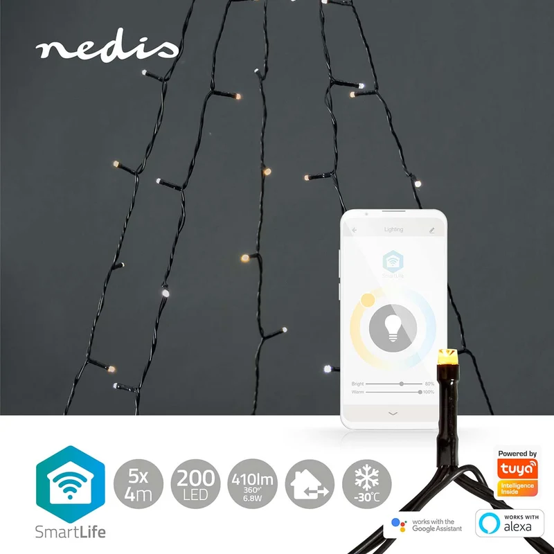 SmartLife-kerstverlichting Boom - Wi-Fi - Warm tot Koel Wit