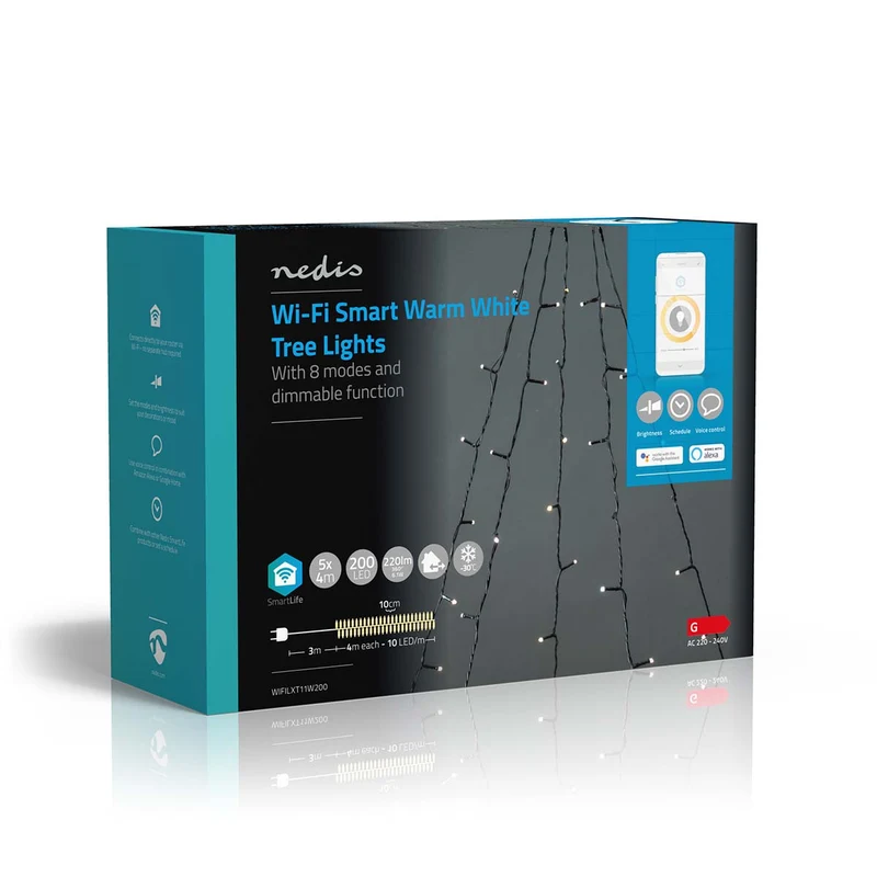 SmartLife-kerstverlichting Boom - Wi-Fi - Warm Wit