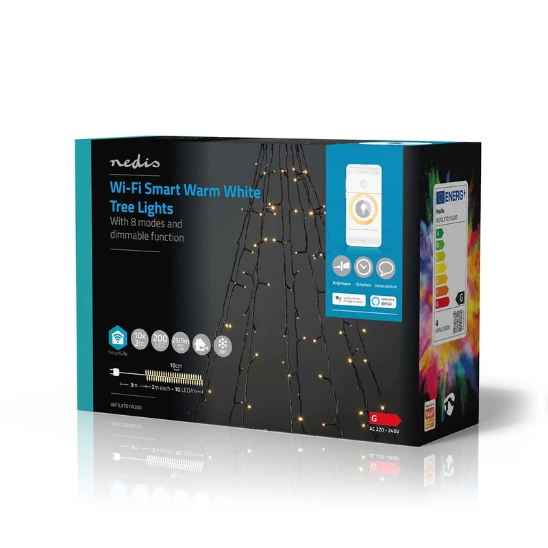 SmartLife-kerstverlichting Boom - Wi-Fi - Warm Wit
