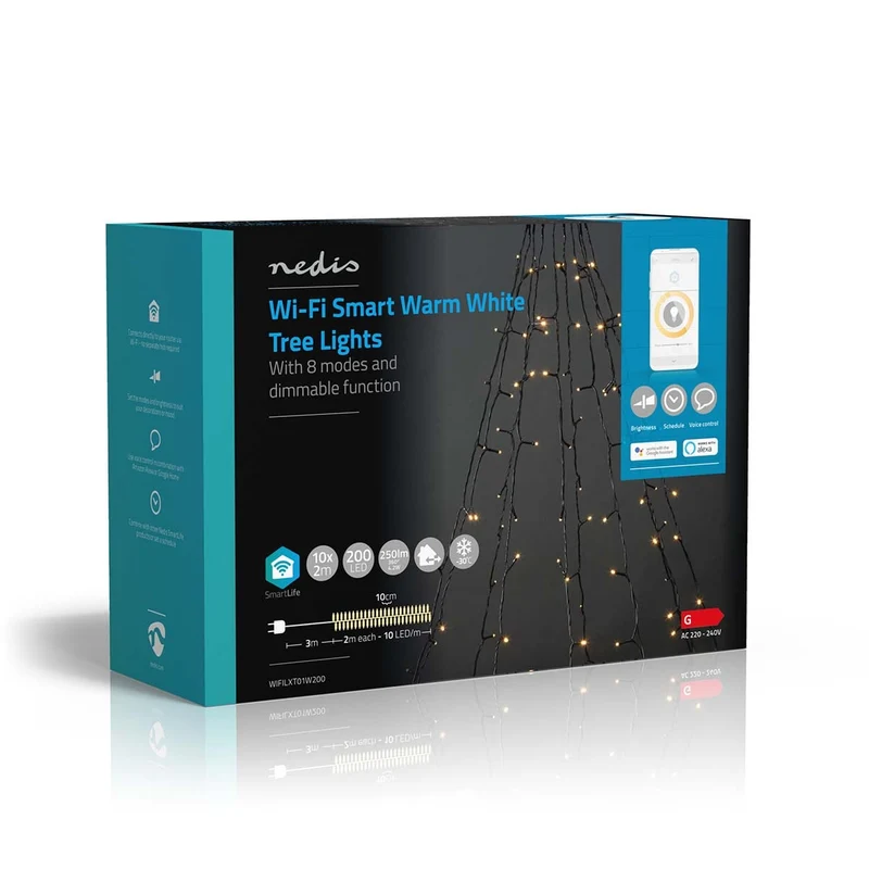 SmartLife-kerstverlichting Boom - Wi-Fi - Warm Wit