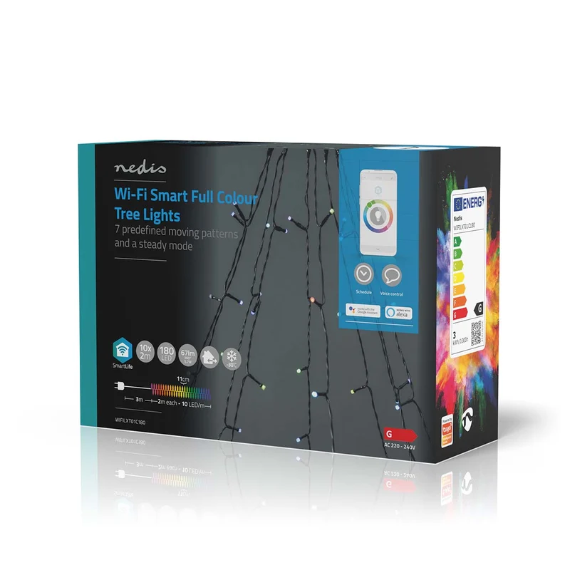 SmartLife-kerstverlichting Boom - Wi-Fi - RGB