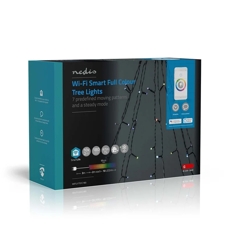 SmartLife-kerstverlichting Boom - Wi-Fi - RGB