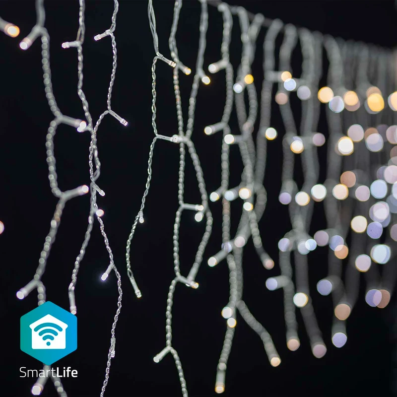 SmartLife-kerstverlichting Ijskegel - Wi-Fi - Warm tot Koel Wit