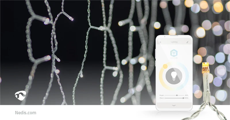 SmartLife-kerstverlichting Ijskegel - Wi-Fi - Warm tot Koel Wit