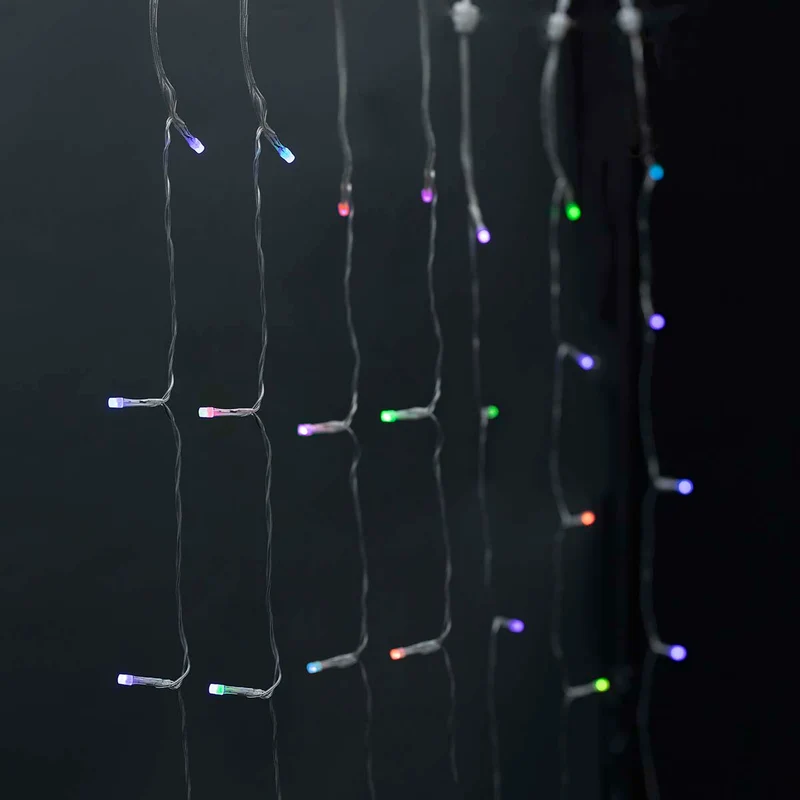SmartLife-kerstverlichting Gordijn - Wi-Fi - RGB