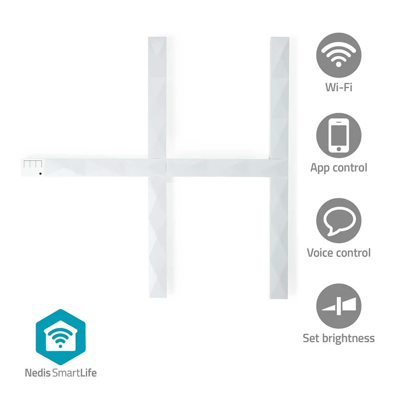 SmartLife Decoratieve Verlichting Wand Bar - Wi-Fi - RGBIC / Warm Wit
