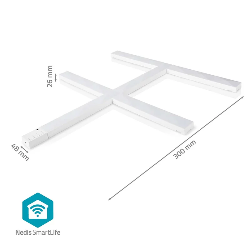 SmartLife Decoratieve Verlichting Wand Bar - Wi-Fi - RGBIC / Warm Wit