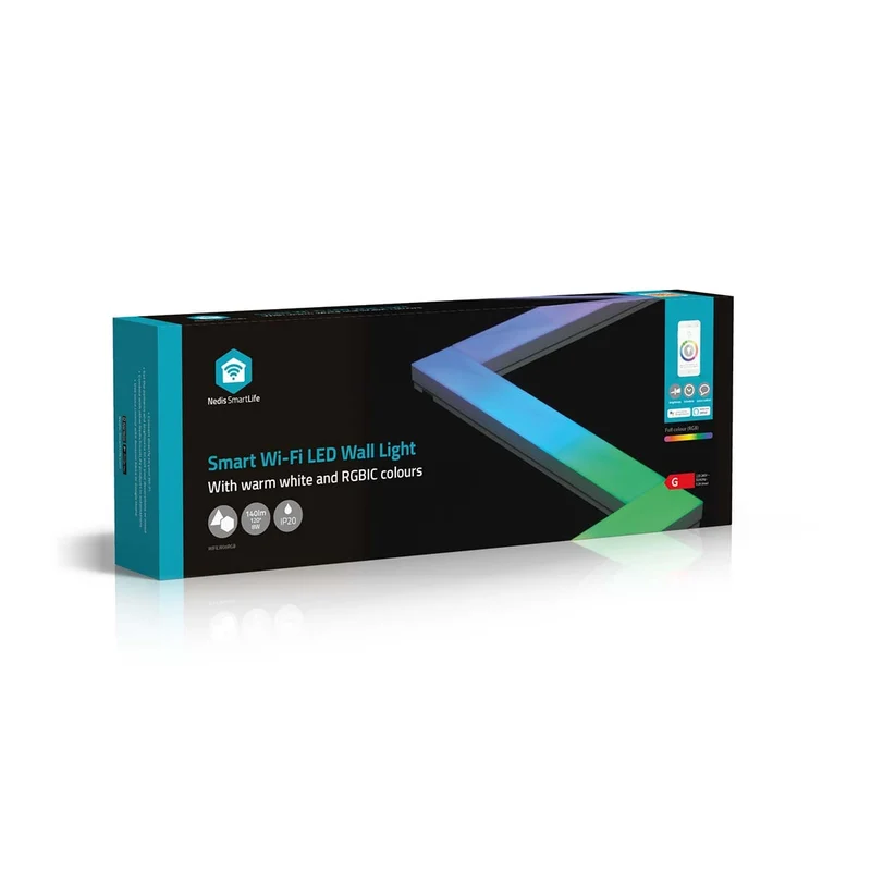 SmartLife Decoratieve Verlichting Wand Bar - Wi-Fi - RGBIC / Warm Wit