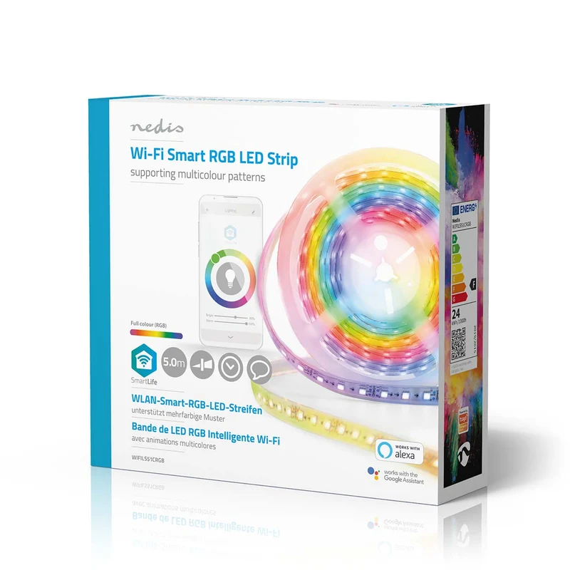 SmartLife LED Strip Wi-Fi - Meerkleurig - SMD
