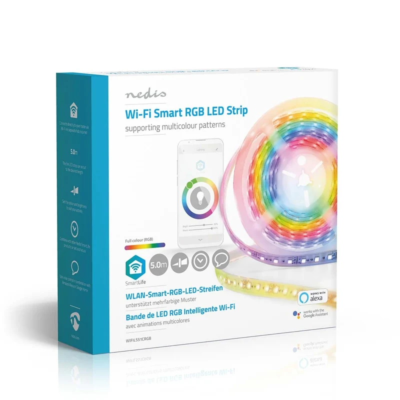 SmartLife LED Strip Wi-Fi - Meerkleurig - SMD