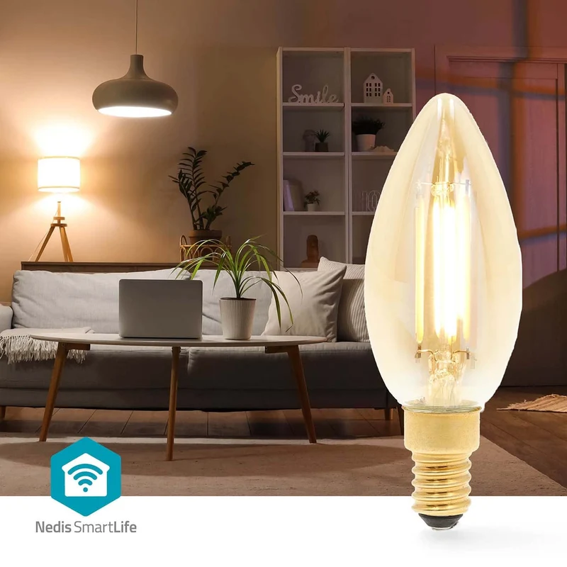 SmartLife LED Filamentlamp Wi-Fi - E14 - 470 lm