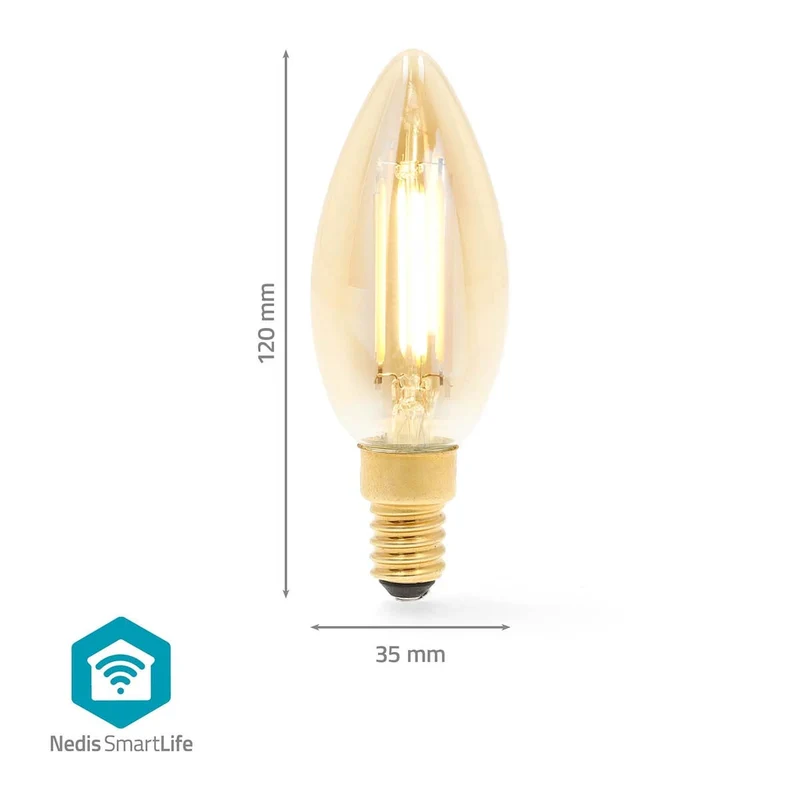 SmartLife LED Filamentlamp Wi-Fi - E14 - 470 lm