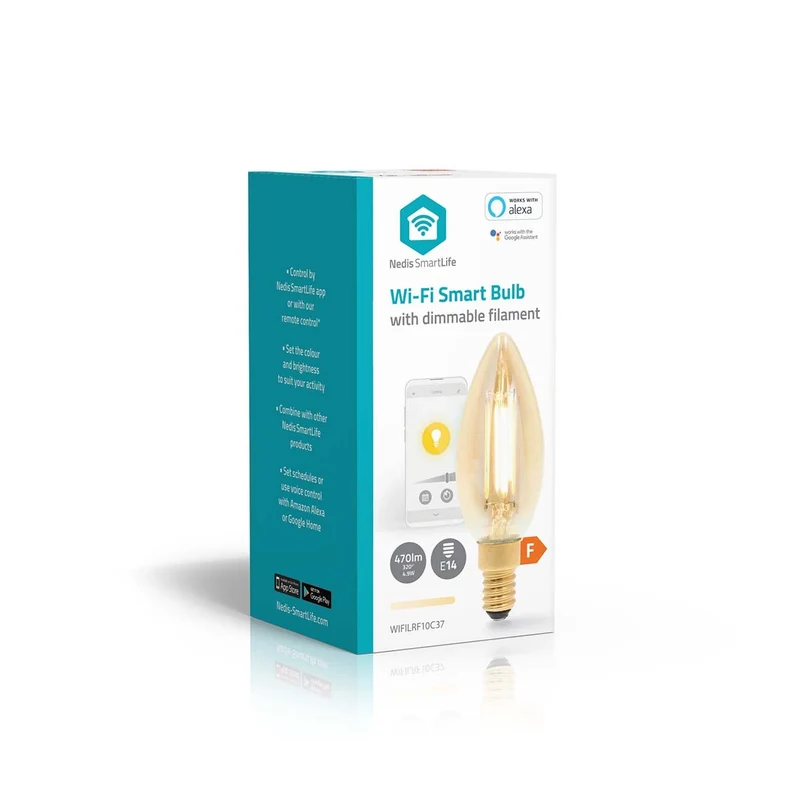 SmartLife LED Filamentlamp Wi-Fi - E14 - 470 lm