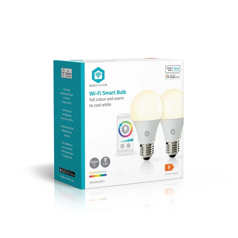 SmartLife Multicolour Lamp Wi-Fi - E27 - 806 lm