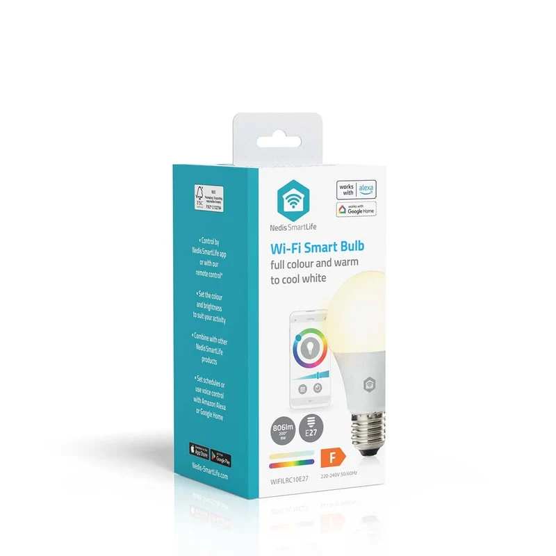 SmartLife Multicolour Lamp Wi-Fi - E27 - 806 lm
