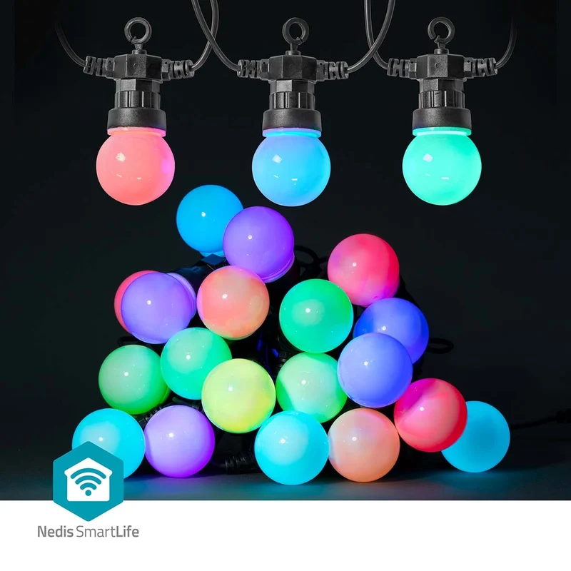 SmartLife Decoratieve Verlichting Feestverlichting - Wi-Fi - RGB / Wit