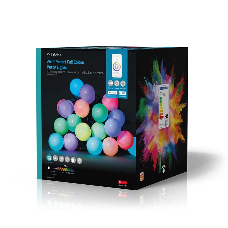 SmartLife Decoratieve Verlichting Feestverlichting - Wi-Fi - RGB / Wit