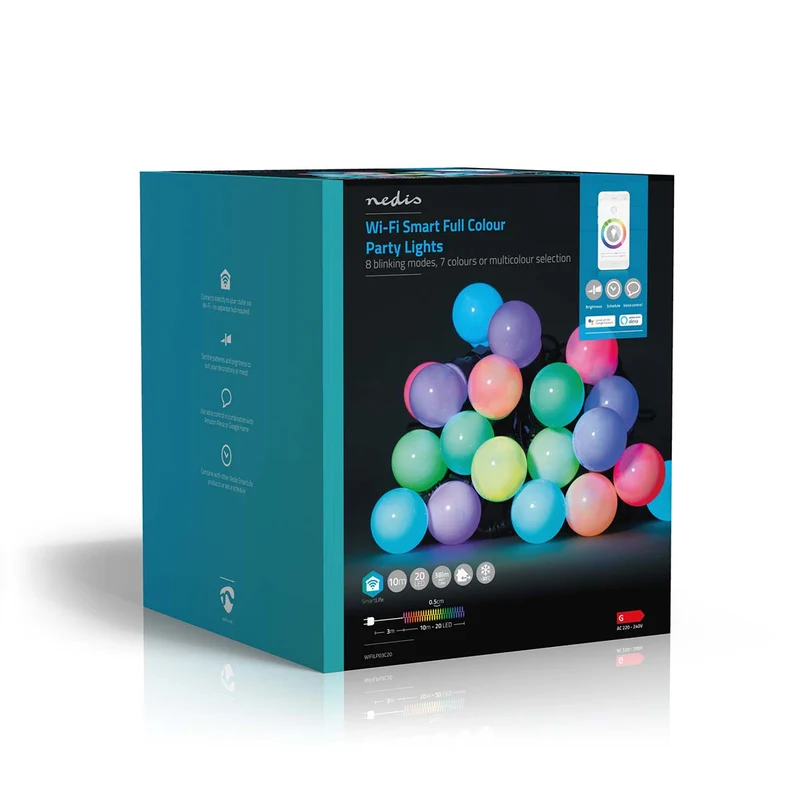 SmartLife Decoratieve Verlichting Feestverlichting - Wi-Fi - RGB / Wit
