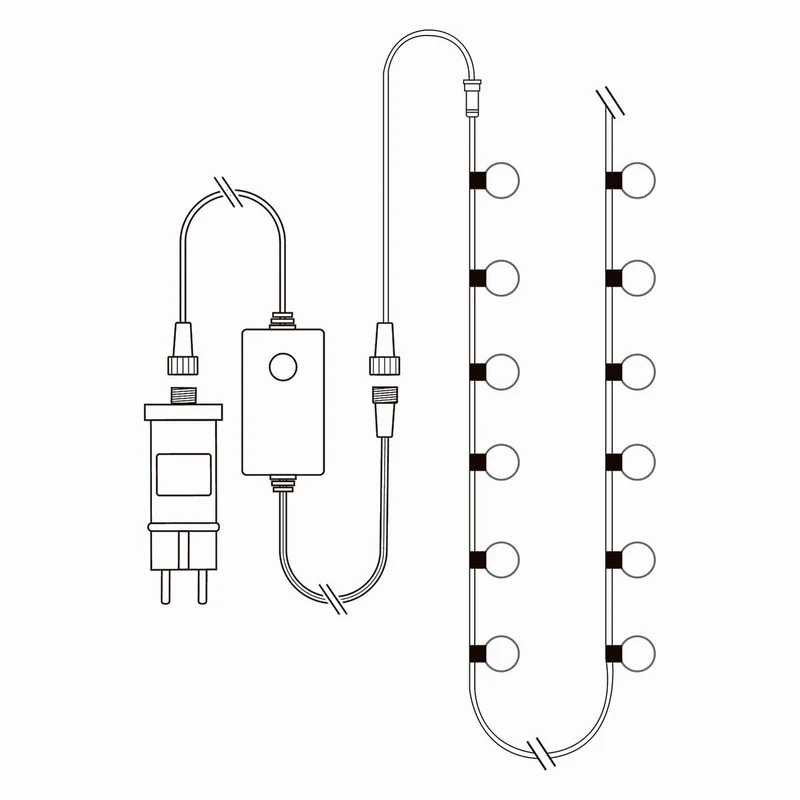 SmartLife Decoratieve Verlichting Feestverlichting - Wi-Fi - RGB