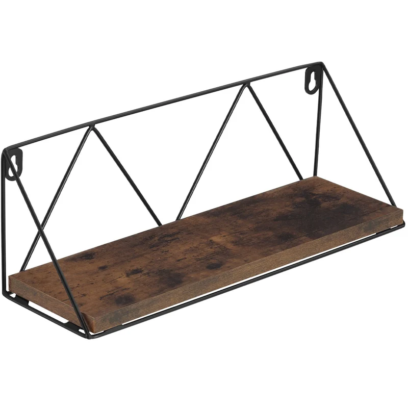 Tectake Wooden Wall Shelves, Set of 2