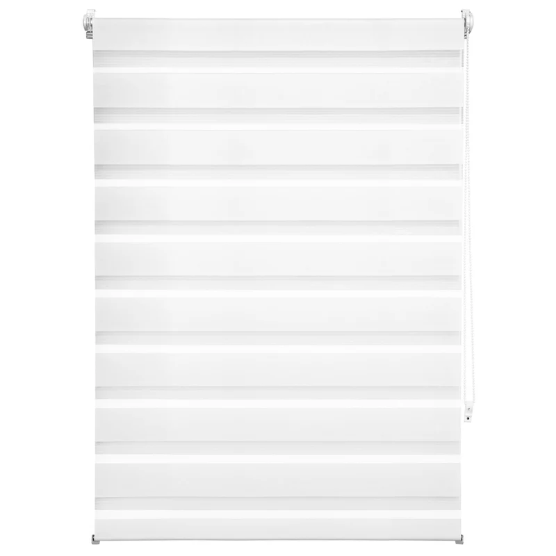 Tectake Double Roller Blind with Clamp-Fix Mounting, Adjustable Size
