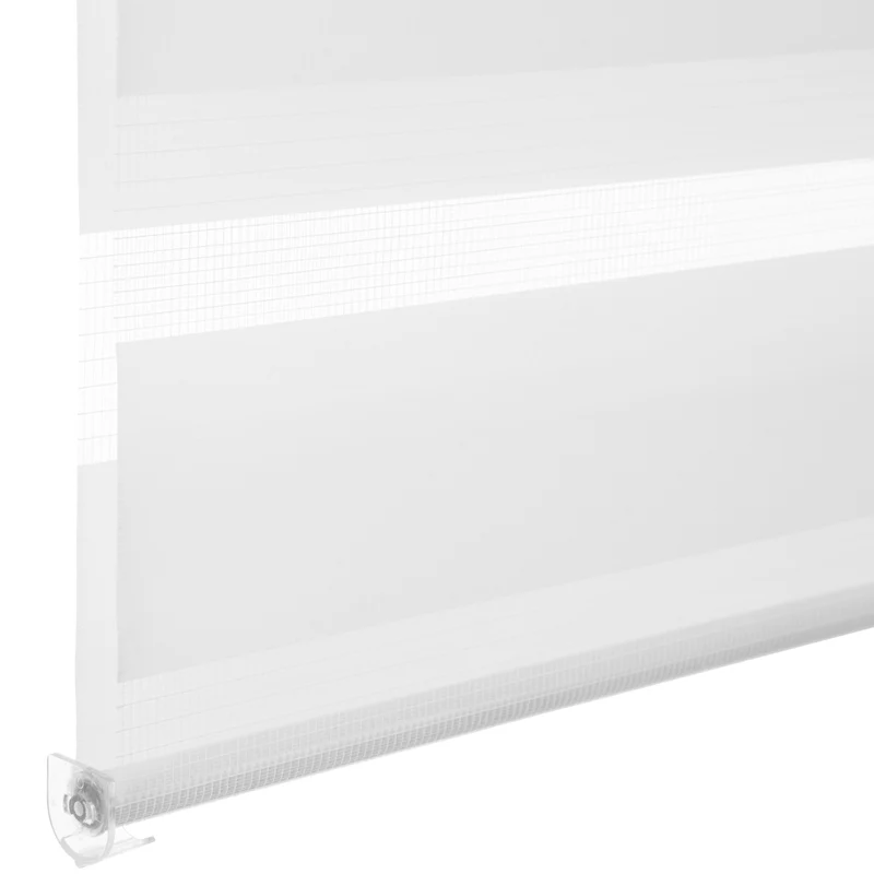 Tectake Double Roller Blind with Clamp-Fix Mounting, Adjustable Size