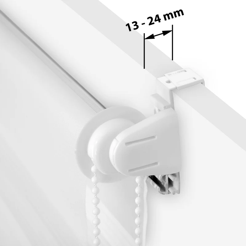 Tectake Double Roller Blind with Clamp-Fix Mounting, Adjustable Size