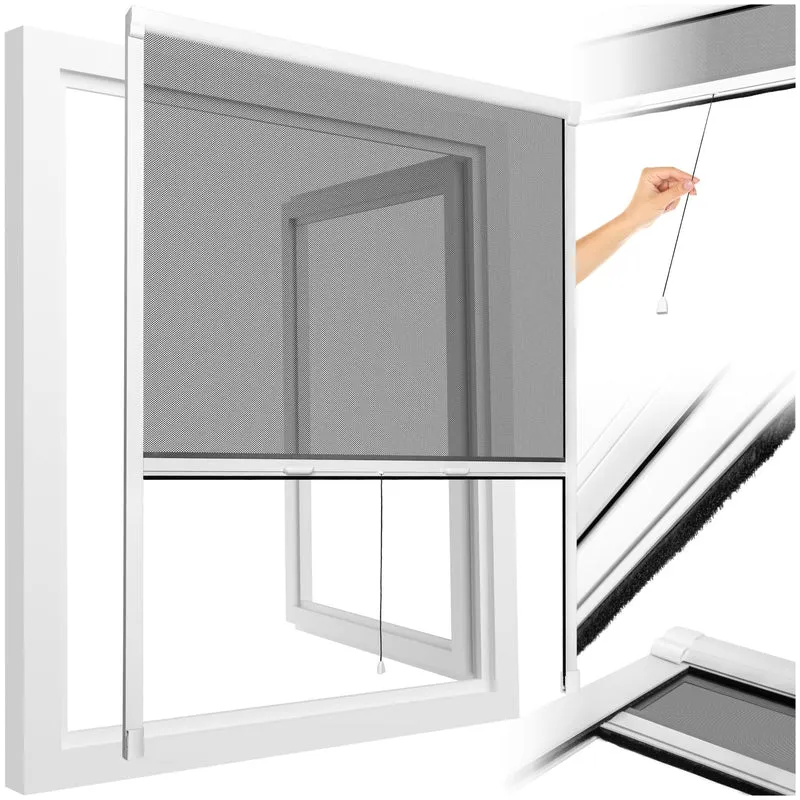 Tectake Fly Screen Roller Blind 110 x 160cm