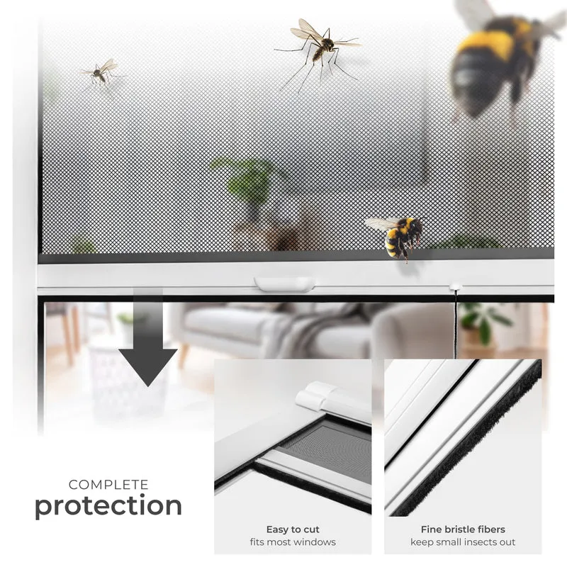 Tectake Fly Screen Roller Blind 110 x 160cm