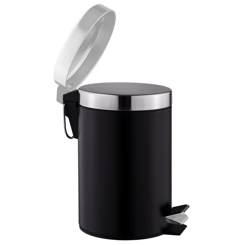 Tectake Modern Design 3-Piece Toilet Set, Black