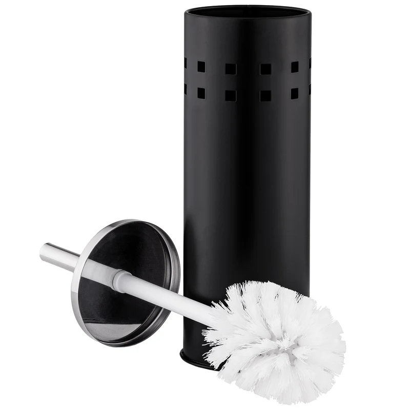 Tectake Modern Design 3-Piece Toilet Set, Black