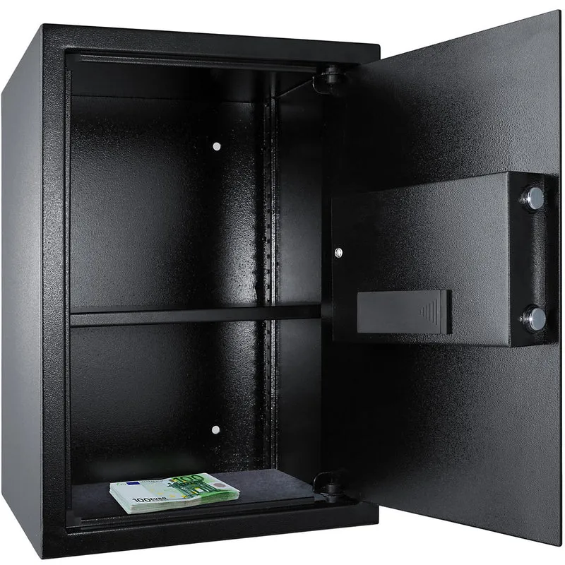 Electronic Safe tectake 50 x 35 x 34.5 cm with Double Bolt Locking System, Black