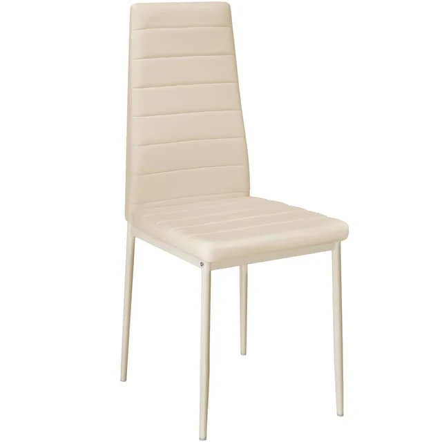 Tectake Thomas Set of 6 Dining Chairs, Light Beige