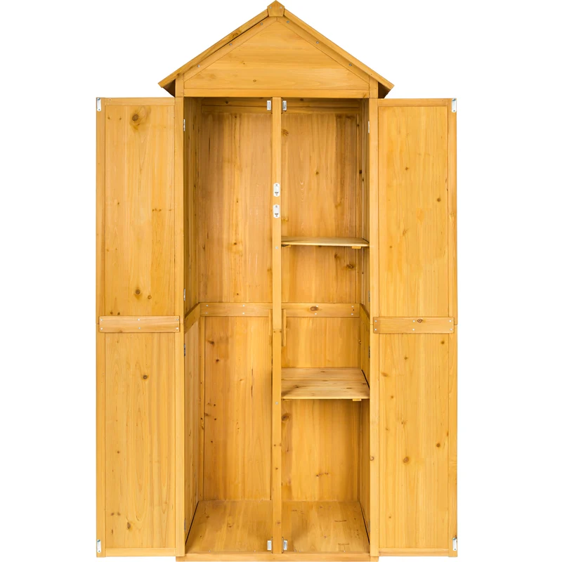 Tectake Garden storage shed with a pitched roof