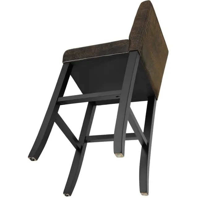 Bar Stool with Faux Leather, Brown