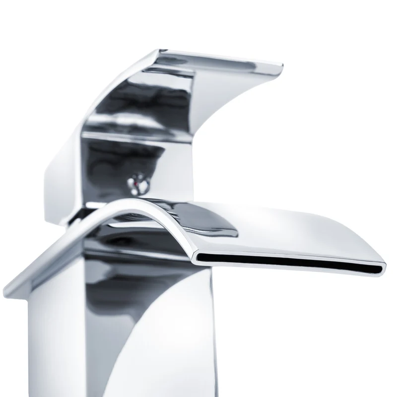 Tectake High Waterfall Mixer Tap, Chrome