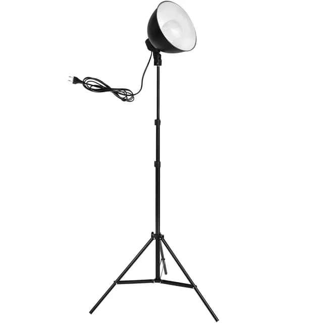 Professional Studio Lights for Digital and Analog Photography 2 pcs, Black