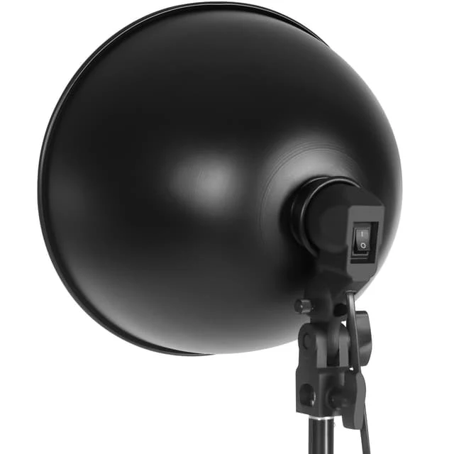 Professional Studio Lights for Digital and Analog Photography 2 pcs, Black