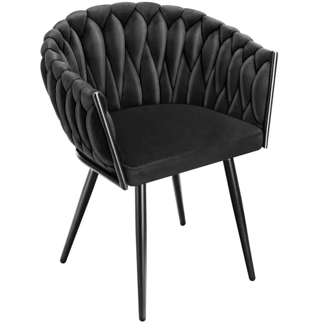 Dining Chair Astano, Padded, Velvet, Knot Design