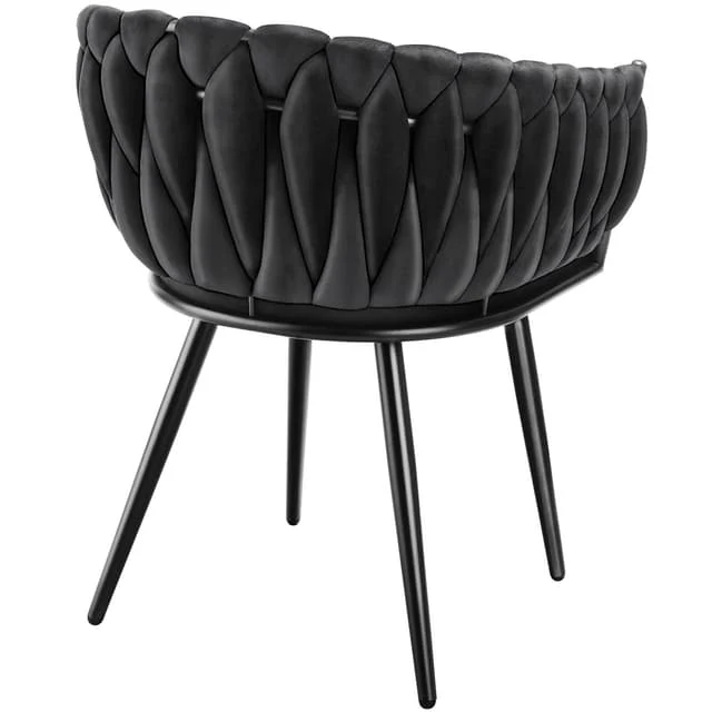Dining Chair Astano, Padded, Velvet, Knot Design