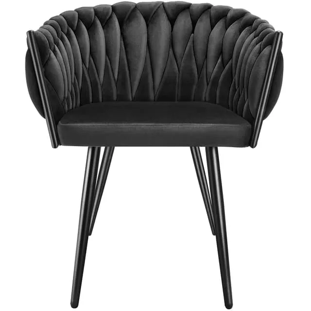 Dining Chair Astano, Padded, Velvet, Knot Design