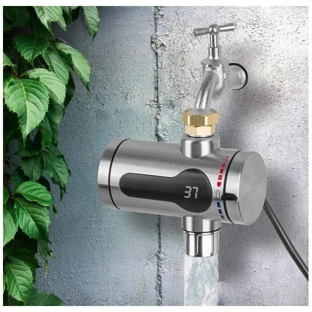 Maxxmee Compact 3600W Instantaneous Water Flow Heater, Silver