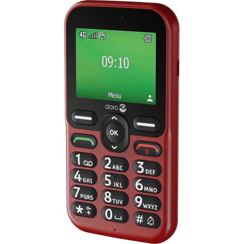 Doro Leva E11 Basic Phone, Red