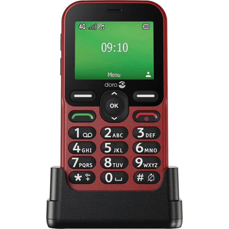 Doro Leva E11 Basic Phone, Red