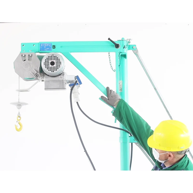Goods lift Imer ET150N with Scaffolding Attachment