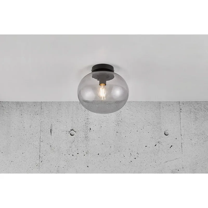 Nordlux Alton E27 275mm Ceiling Light, Black