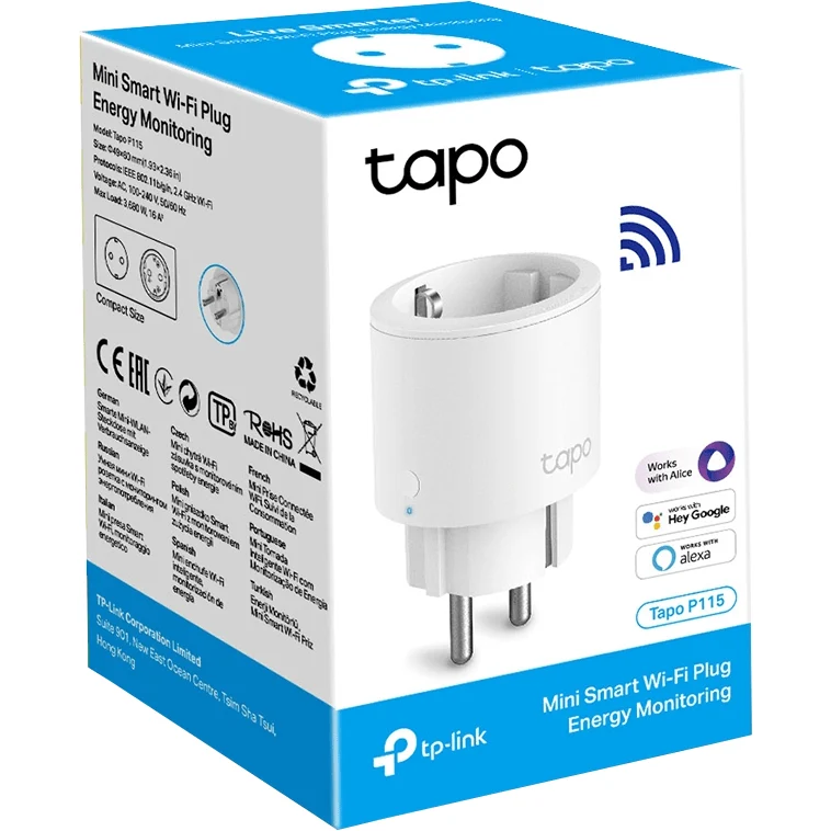 TP-LINK Tapo P115, Remote Controlled Smart Plug