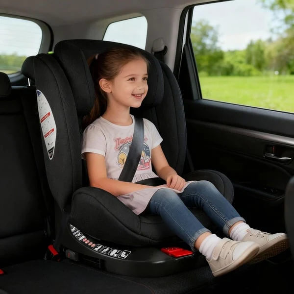 Rotatable Child Car Seat Linus, i-Size approved, ISOFIX , Light Grey/Black